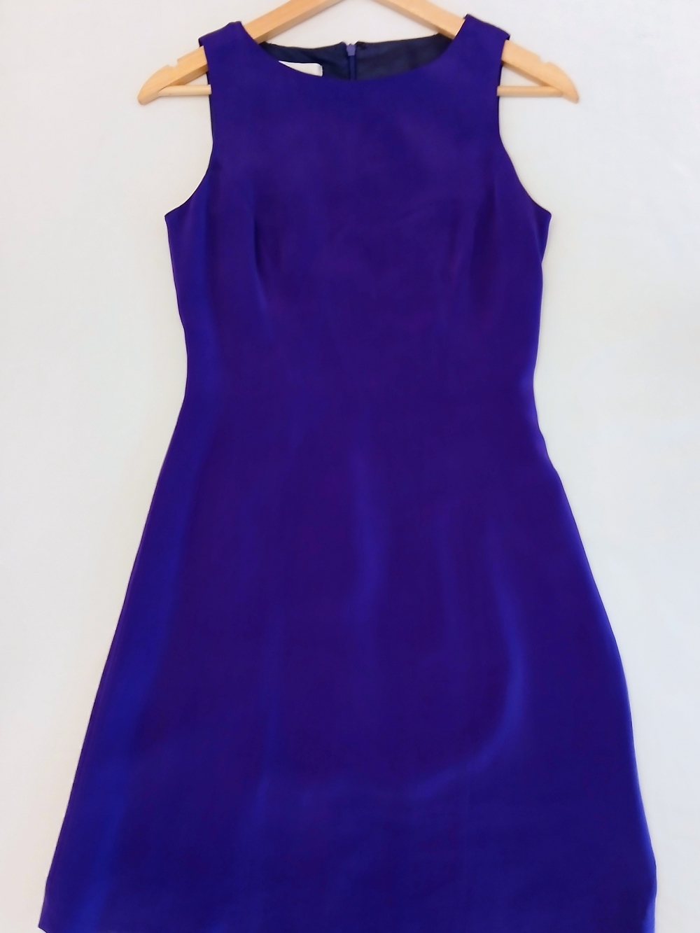 Hugo Buscati Sleeveless Deep Purple Mini Dress